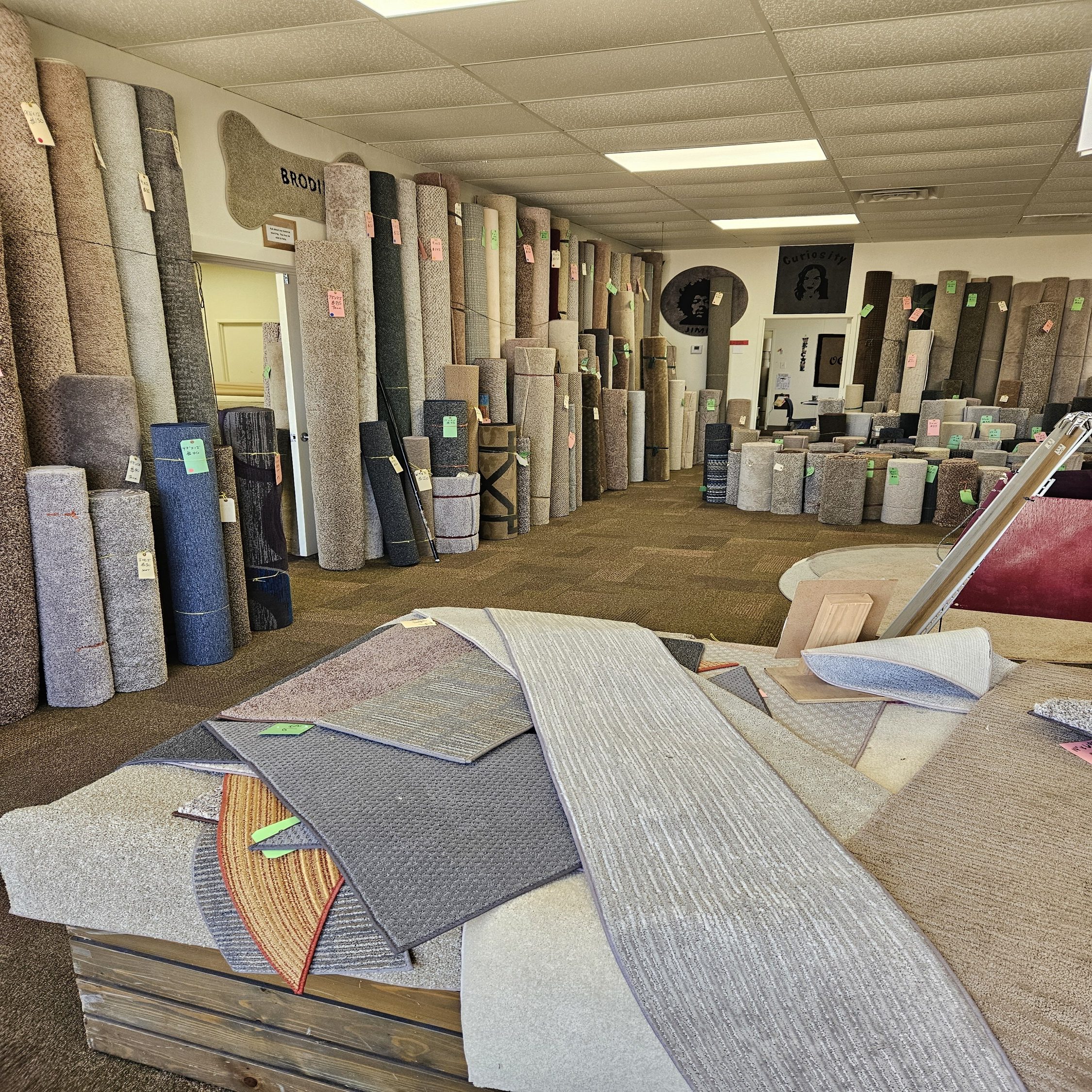 OC Rug stocked carpet showroom